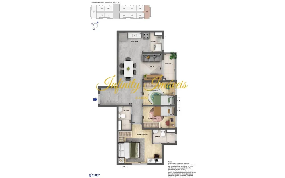 Apartamento, 2 quartos, 52 m² - Foto 16