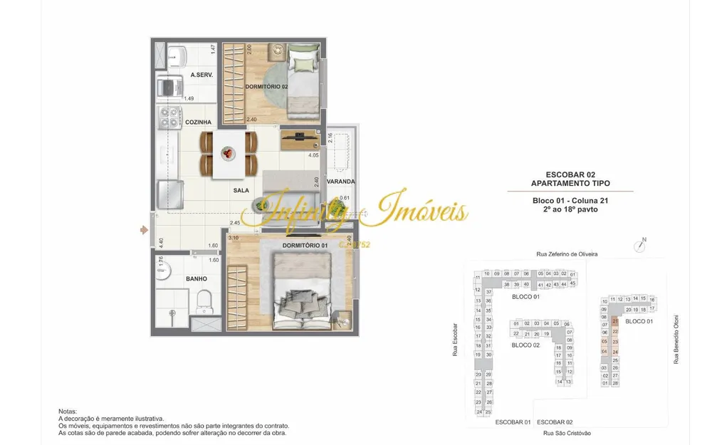 Apartamento, 2 quartos, 38 m² - Foto 27