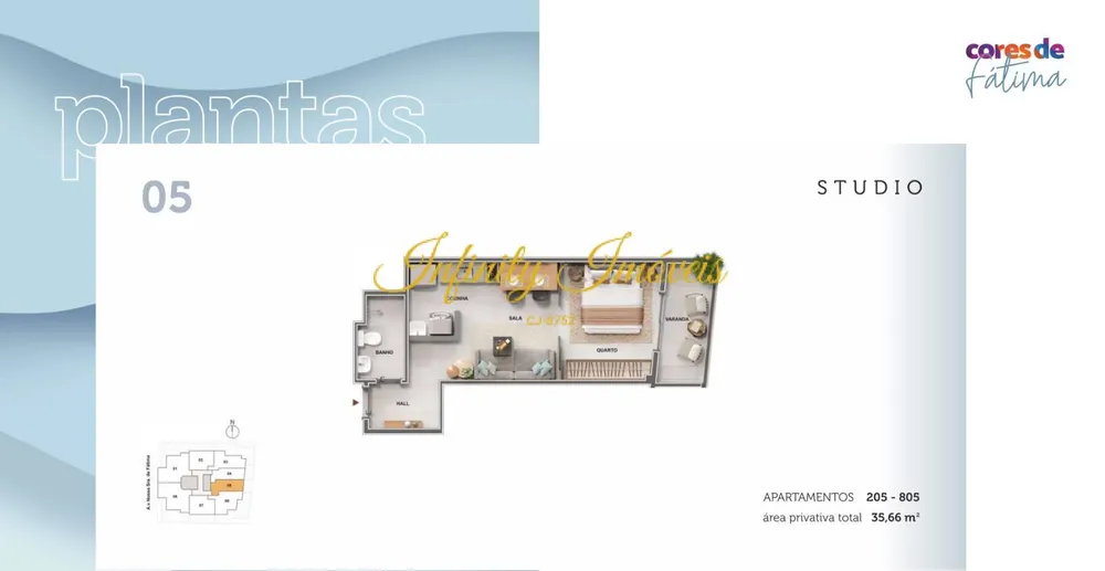 Apartamento, 1 quarto, 35 m² - Foto 10