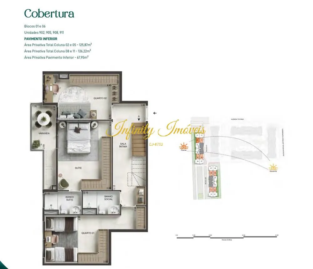Cobertura, 3 quartos, 125 m² - Foto 39