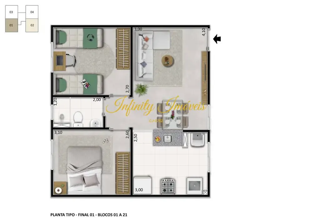 Apartamento, 2 quartos, 51 m² - Foto 25