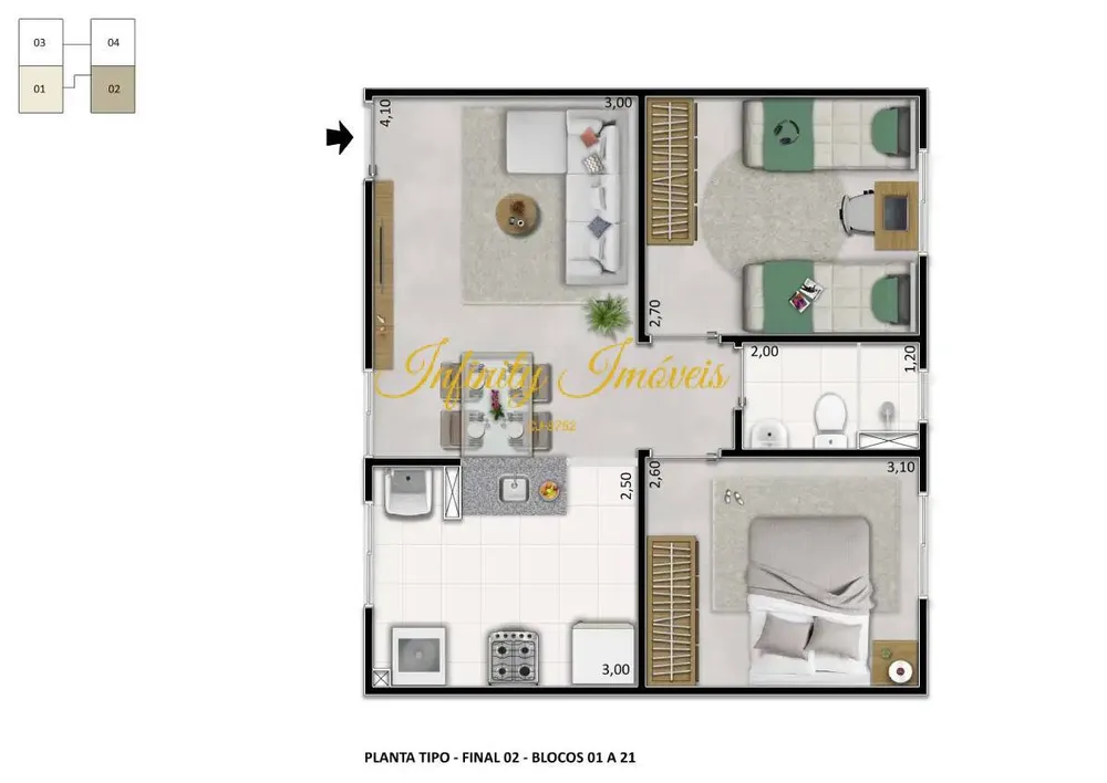 Apartamento, 2 quartos, 51 m² - Foto 30