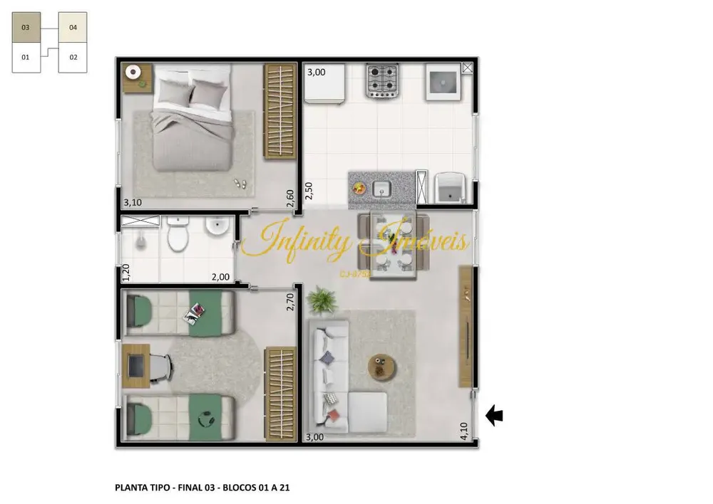 Apartamento, 2 quartos, 51 m² - Foto 26