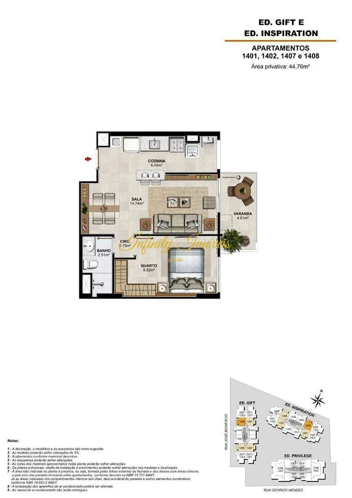 Apartamento, 2 quartos, 62 m² - Foto 44