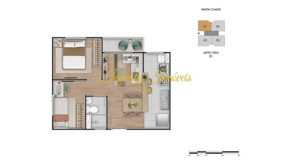 Apartamento, 2 quartos, 60 m² - Foto 31