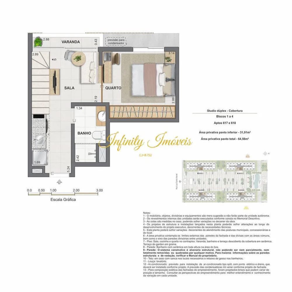Apartamento, 1 quarto, 60 m² - Foto 33