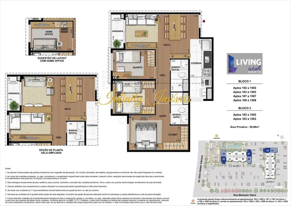 Apartamento, 3 quartos, 59 m² - Foto 10