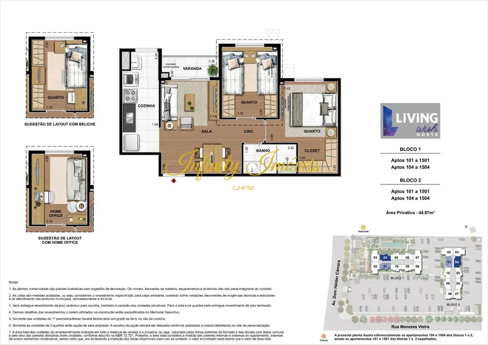 Apartamento, 3 quartos, 59 m² - Foto 28