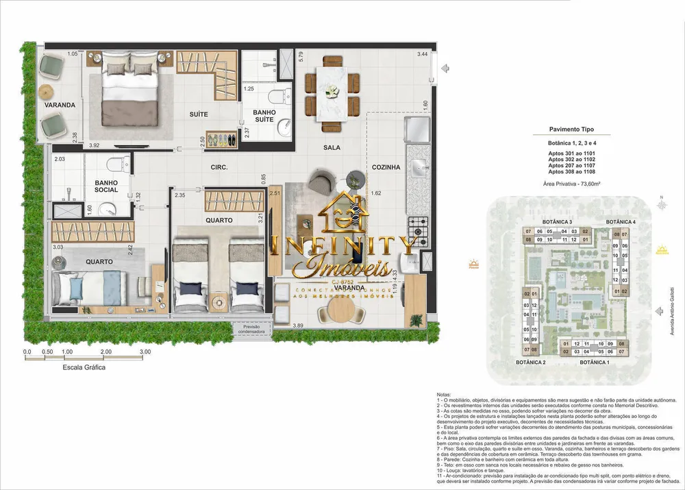 Apartamento, 3 quartos, 73 m² - Foto 52