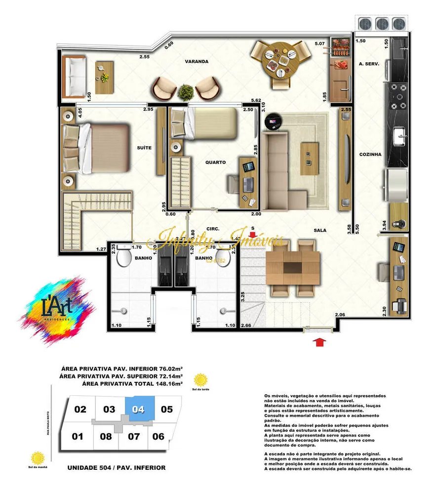 Cobertura, 2 quartos, 140 m² - Foto 19