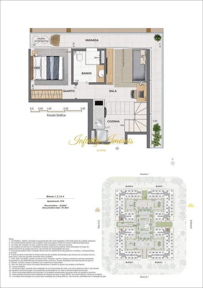 Cobertura, 1 quarto, 67 m² - Foto 56