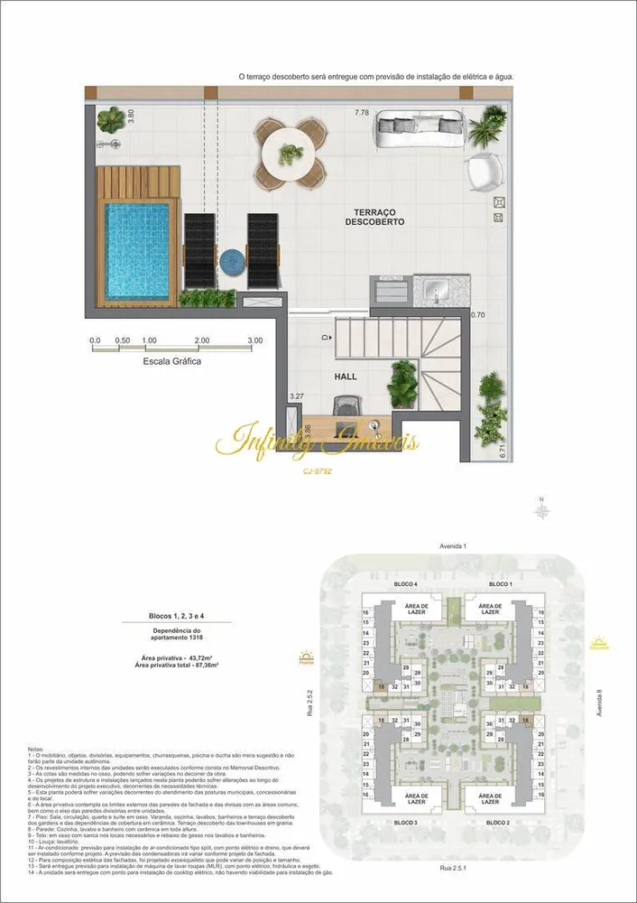 Cobertura, 1 quarto, 67 m² - Foto 57