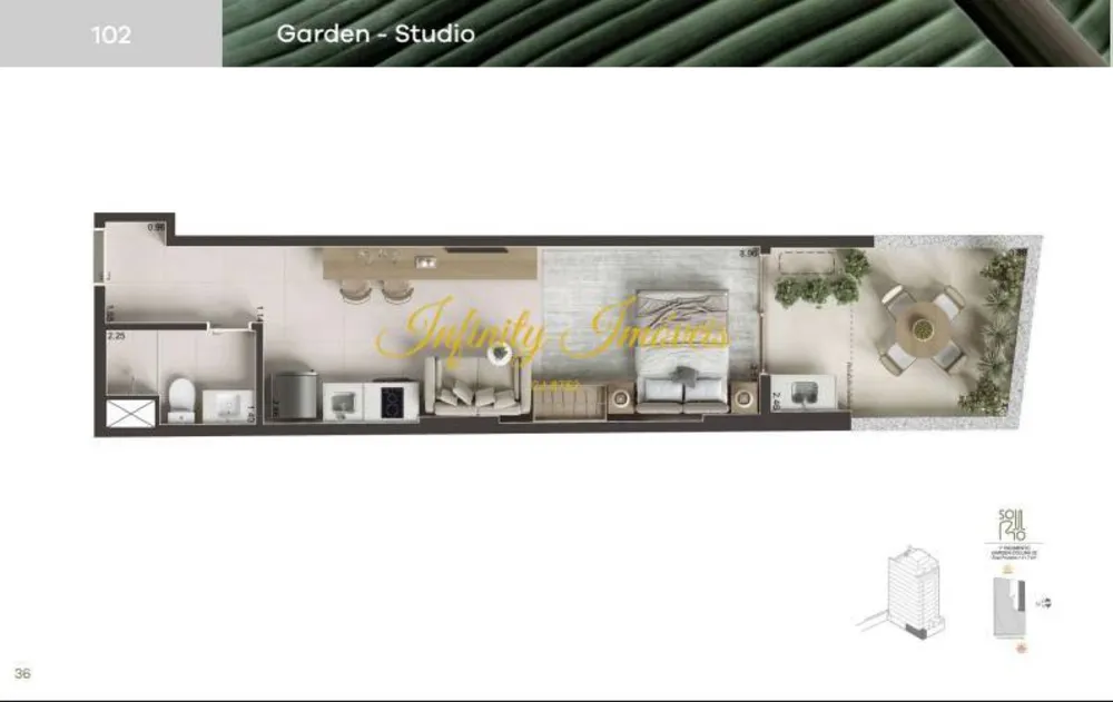 Apartamento, 1 quarto, 34 m² - Foto 24