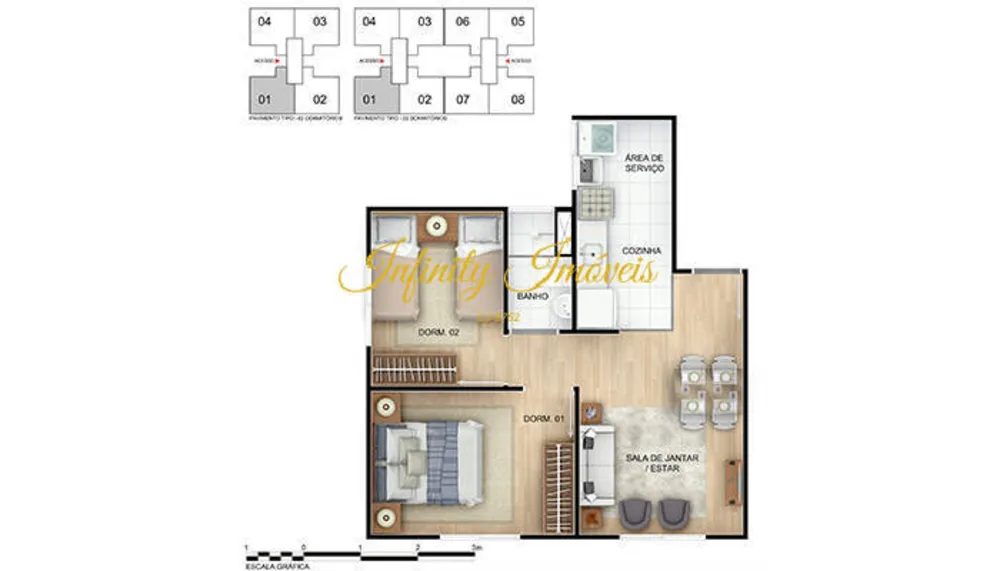 Apartamento, 2 quartos, 40 m² - Foto 14