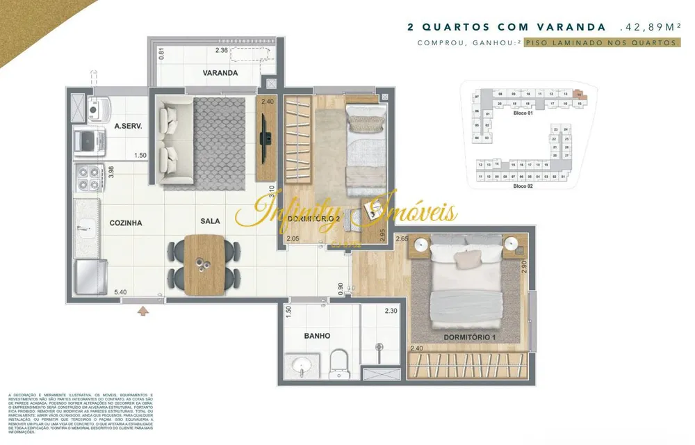 Apartamento, 2 quartos, 42 m² - Foto 23