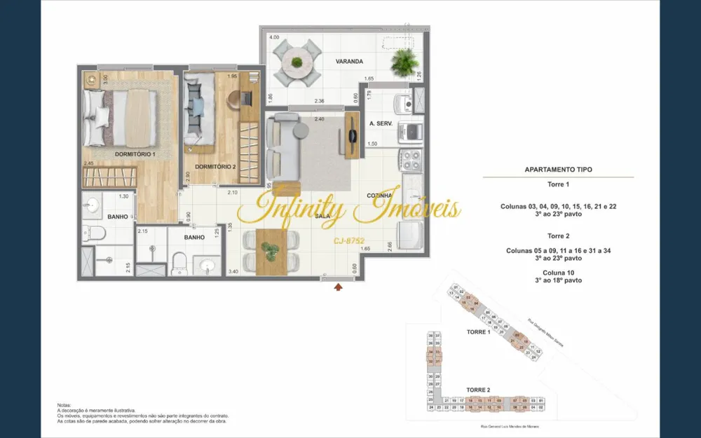 Apartamento, 2 quartos, 49 m² - Foto 47
