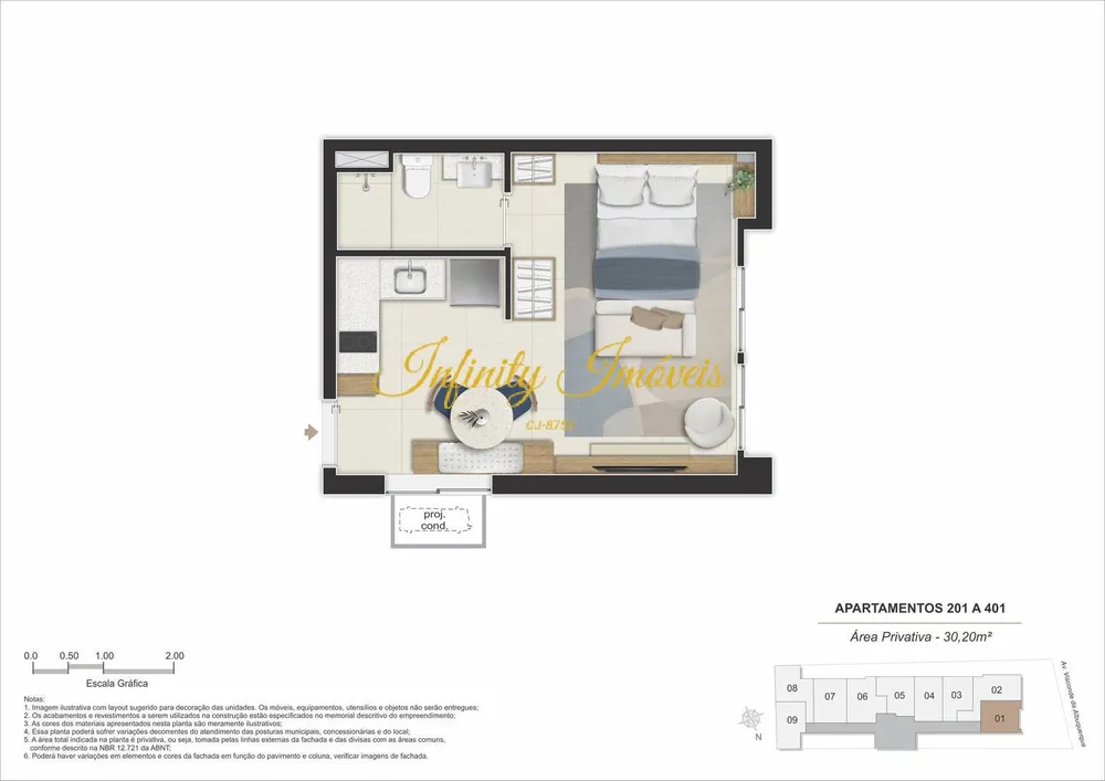 Apartamento, 1 quarto, 55 m² - Foto 20