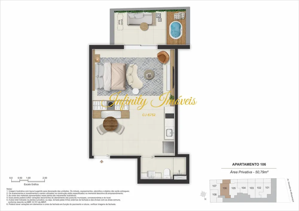 Apartamento, 1 quarto, 55 m² - Foto 23
