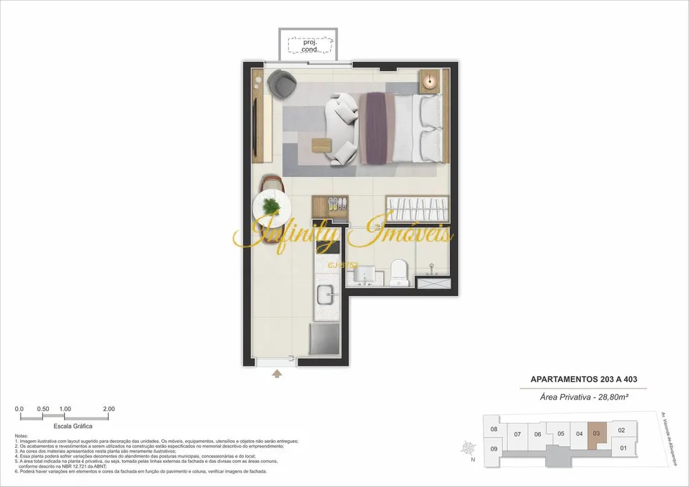 Apartamento, 1 quarto, 55 m² - Foto 19