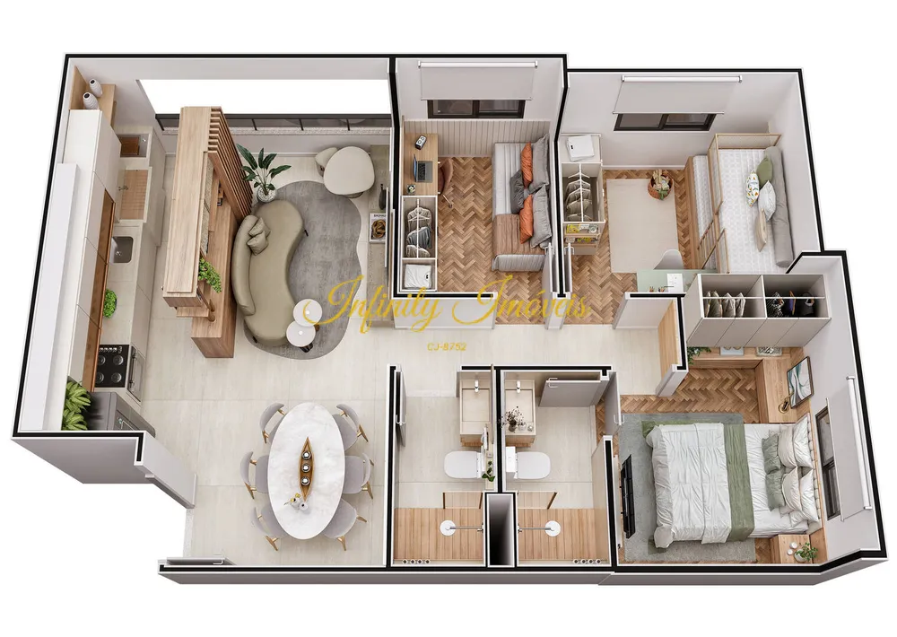 Apartamento, 3 quartos, 58 m² - Foto 29