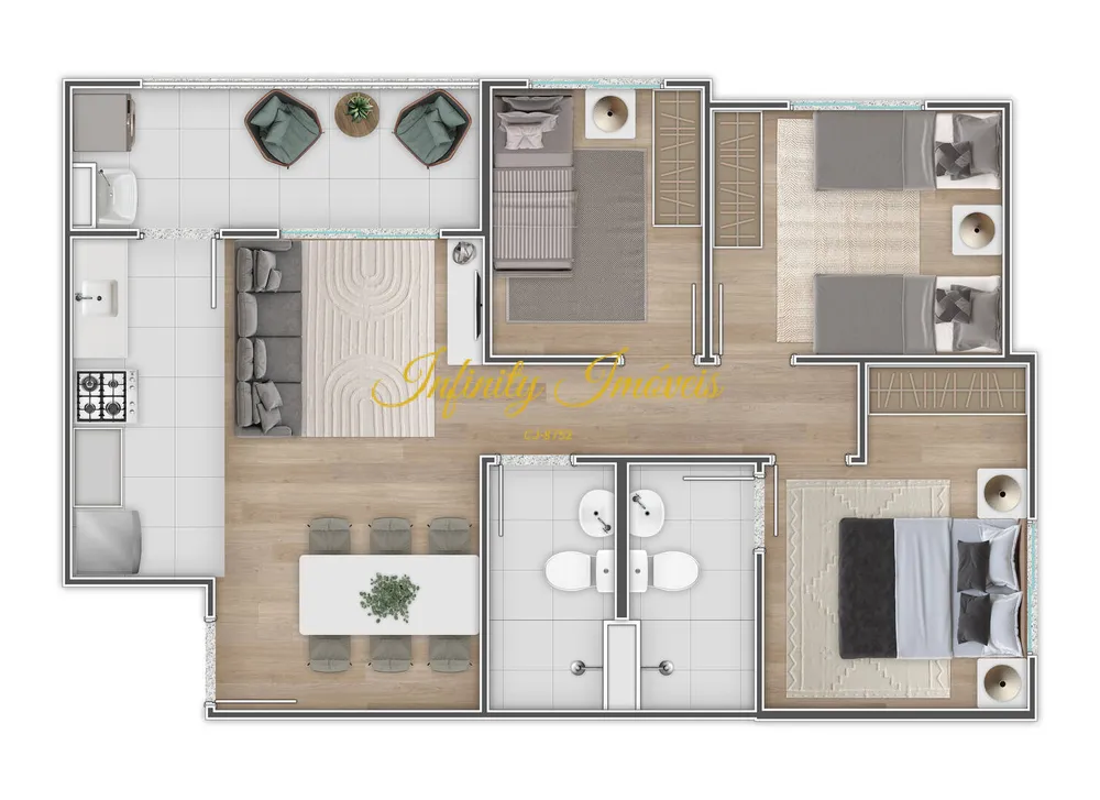 Apartamento, 3 quartos, 58 m² - Foto 30