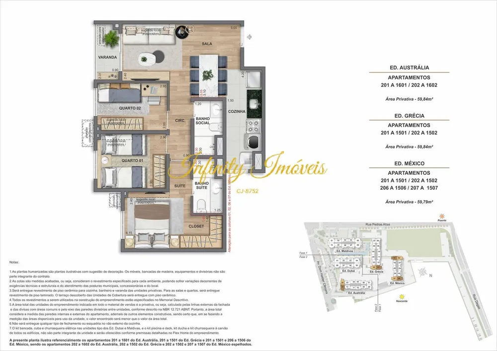 Apartamento, 2 quartos, 53 m² - Foto 57