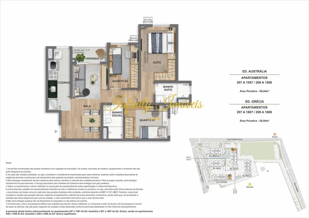 Apartamento, 2 quartos, 53 m² - Foto 62