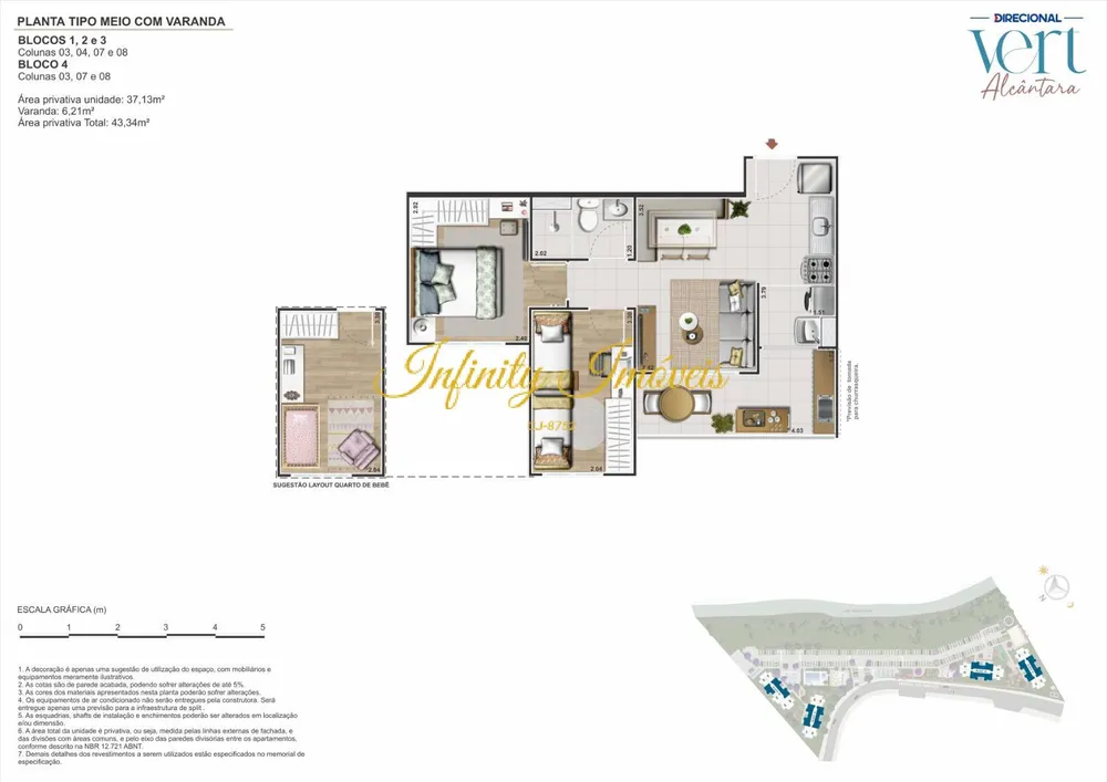 Apartamento, 2 quartos, 43 m² - Foto 48