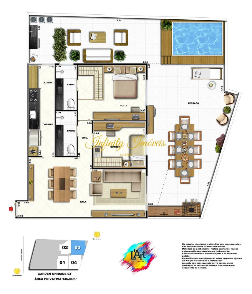 Apartamento, 2 quartos, 135 m² - Foto 13