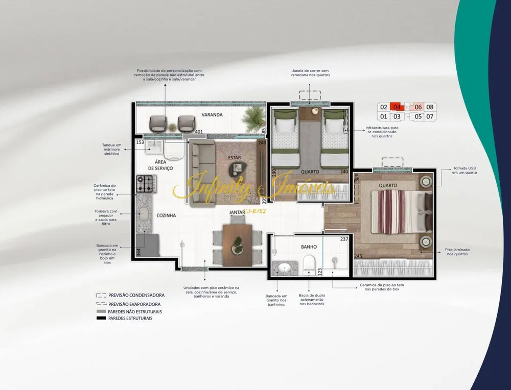 Apartamento, 2 quartos, 45 m² - Foto 24