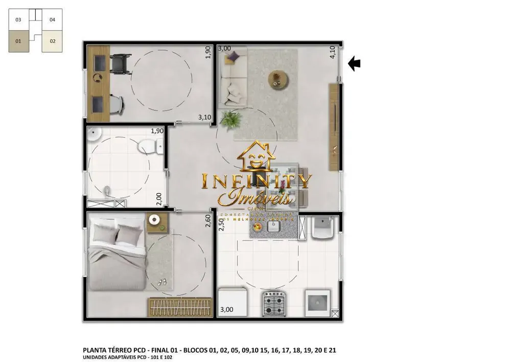 Apartamento, 2 quartos, 43 m² - Foto 28