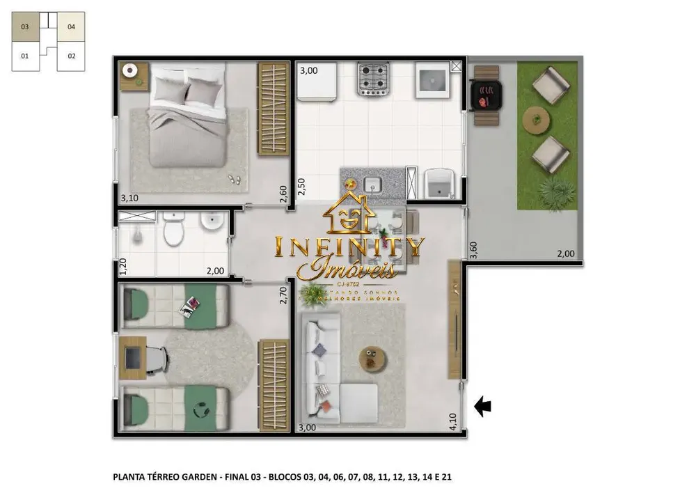 Apartamento, 2 quartos, 43 m² - Foto 30