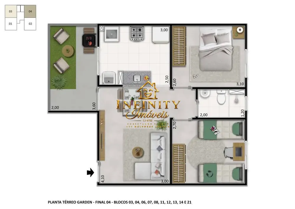 Apartamento, 2 quartos, 43 m² - Foto 29