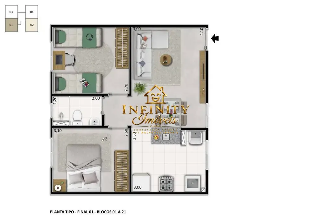 Apartamento, 2 quartos, 43 m² - Foto 27