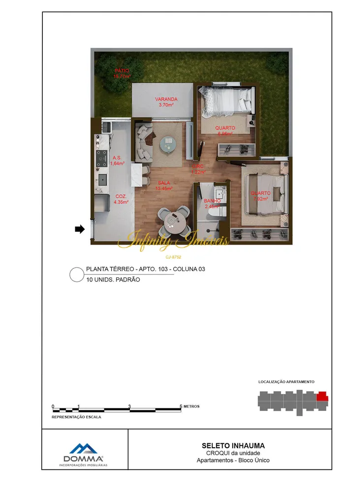 Apartamento, 2 quartos, 45 m² - Foto 43