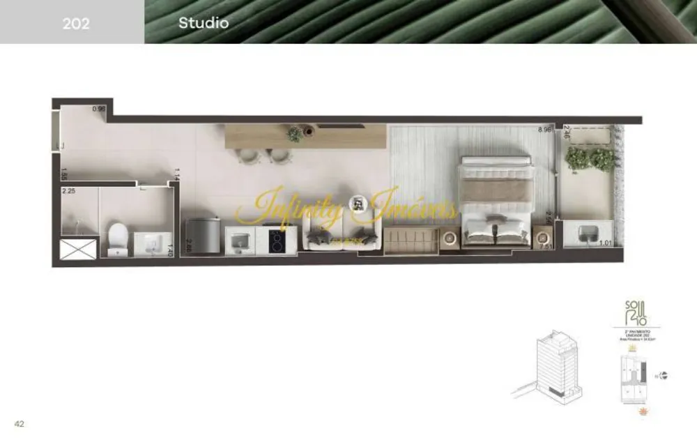 Apartamento, 1 quarto, 54 m² - Foto 24