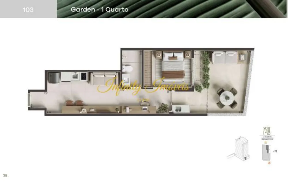 Apartamento, 1 quarto, 54 m² - Foto 17