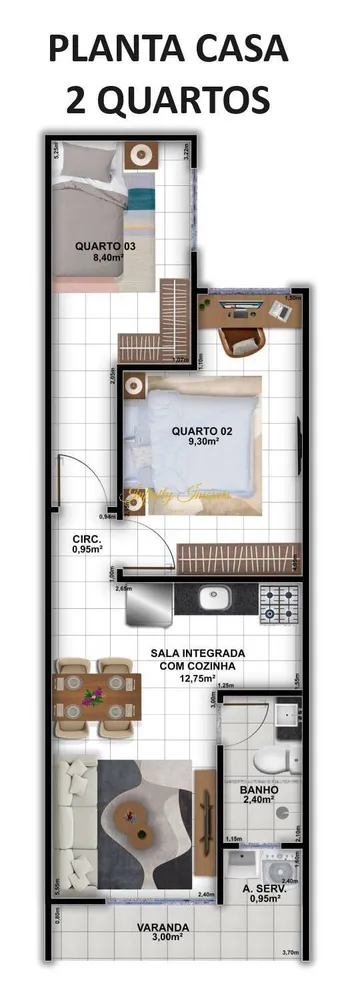 Casa, 1 quarto, 34 m² - Foto 6