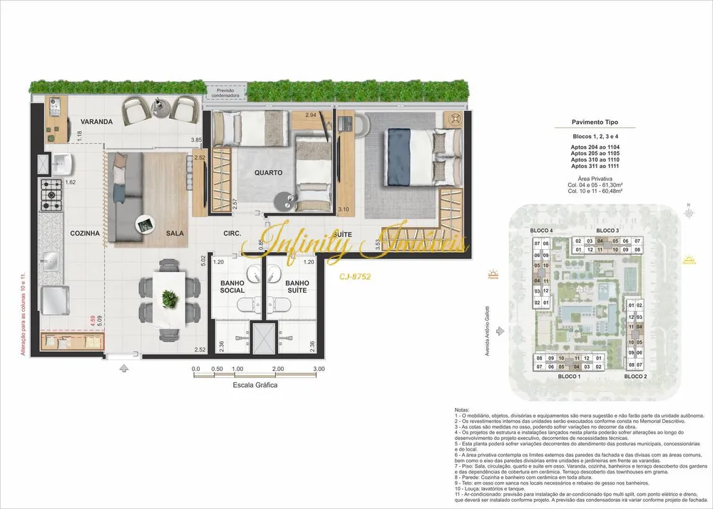 Apartamento, 2 quartos, 61 m² - Foto 49