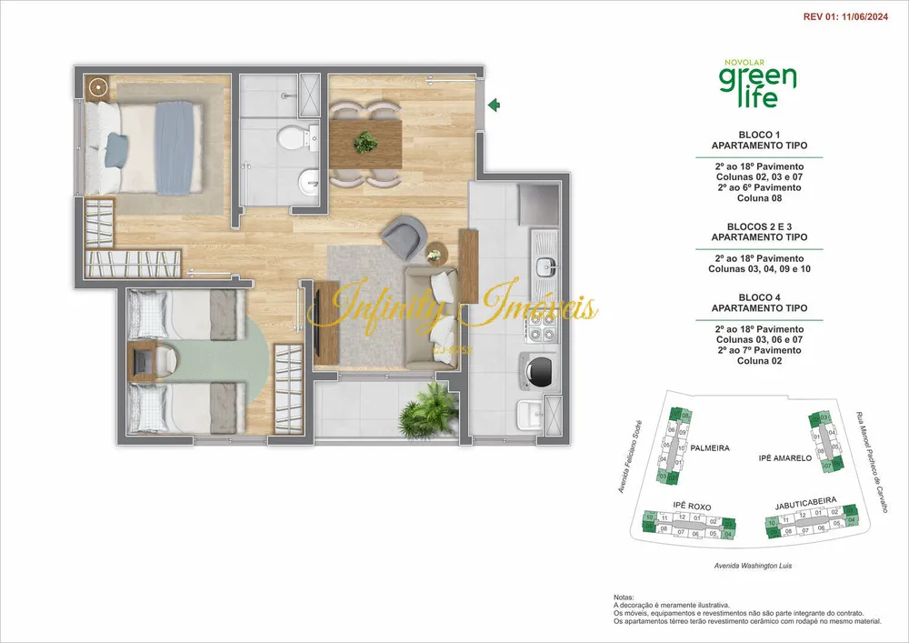 Apartamento, 2 quartos, 45 m² - Foto 73