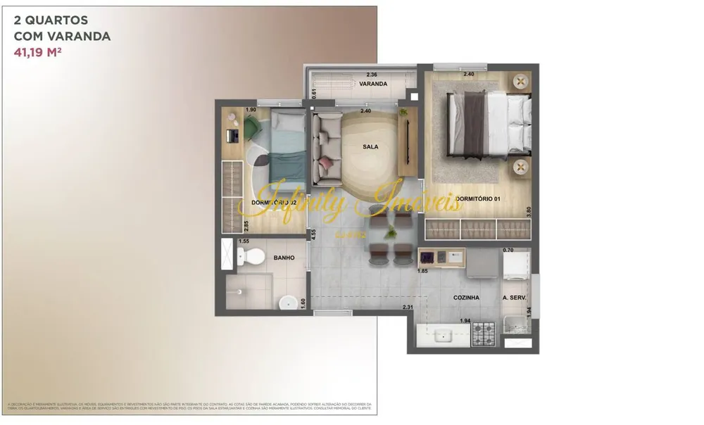 Apartamento, 2 quartos, 52 m² - Foto 18