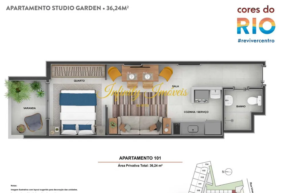 Apartamento, 1 quarto, 35 m² - Foto 23