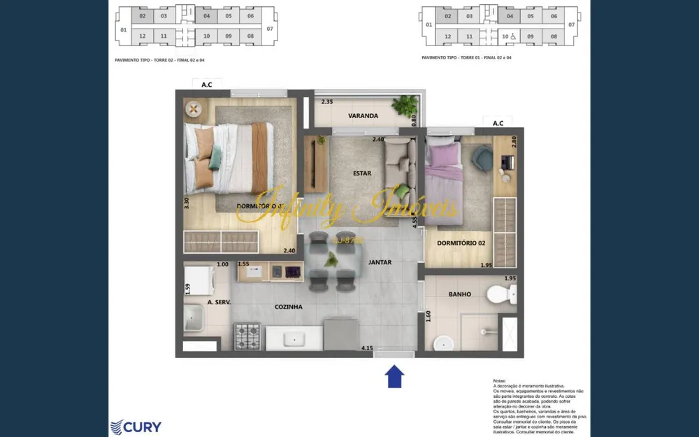 Apartamento, 2 quartos, 58 m² - Foto 13
