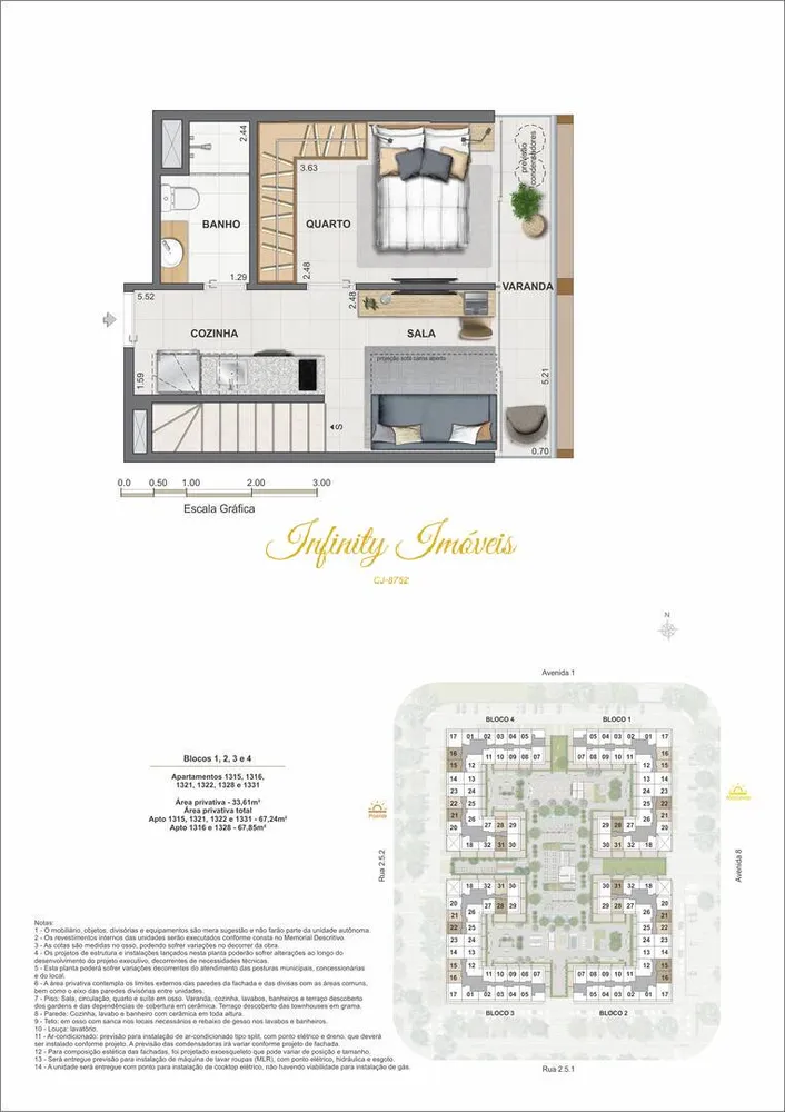 Cobertura, 1 quarto, 82 m² - Foto 54
