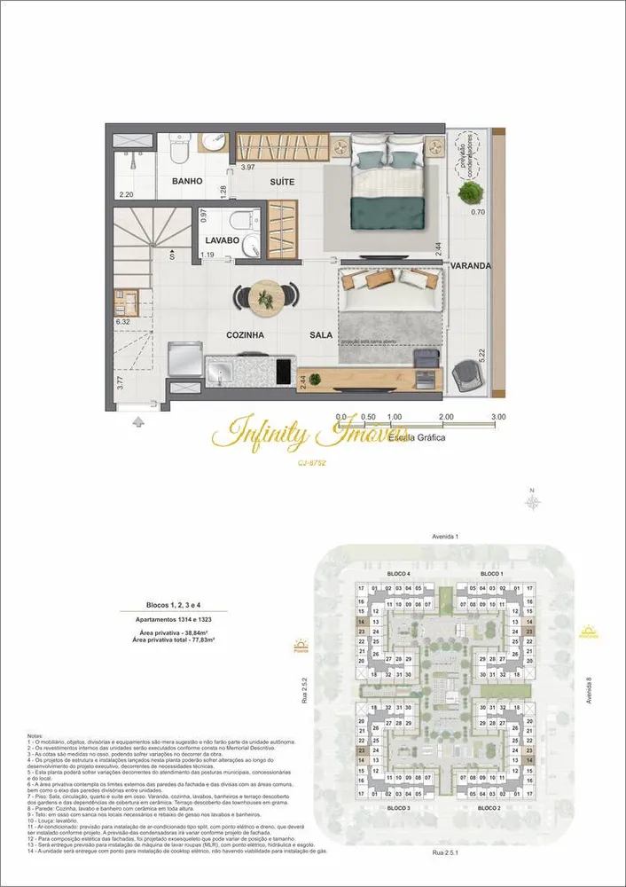 Cobertura, 1 quarto, 82 m² - Foto 50
