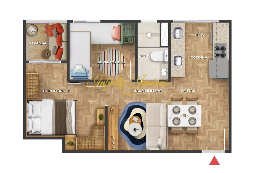 Apartamento, 2 quartos, 34 m² - Foto 28