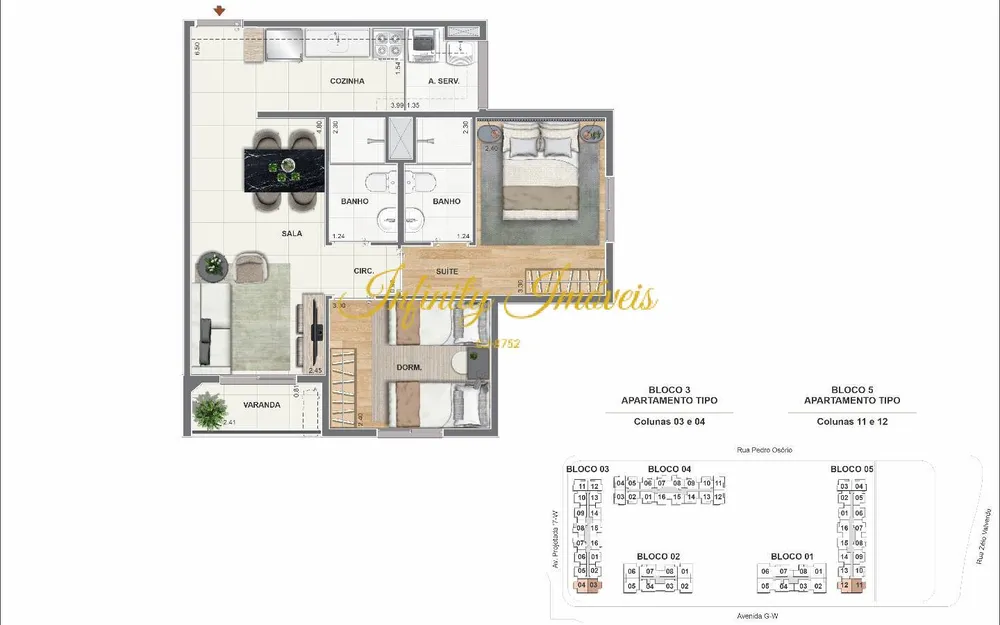 Apartamento, 2 quartos, 55 m² - Foto 24