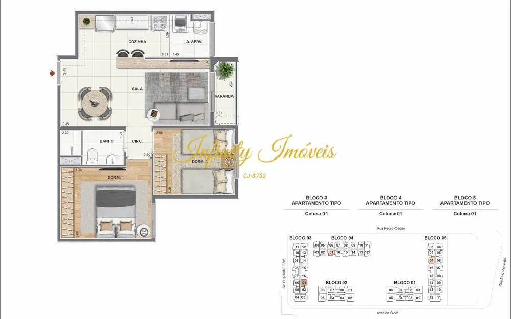 Apartamento, 2 quartos, 55 m² - Foto 29