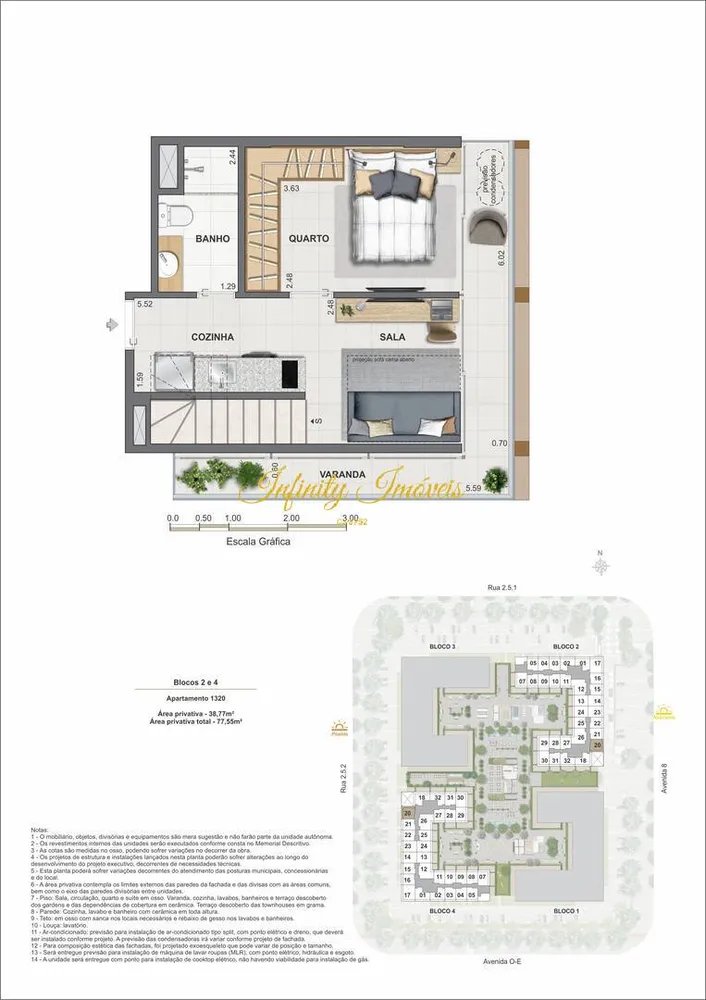 Cobertura, 1 quarto, 67 m² - Foto 45