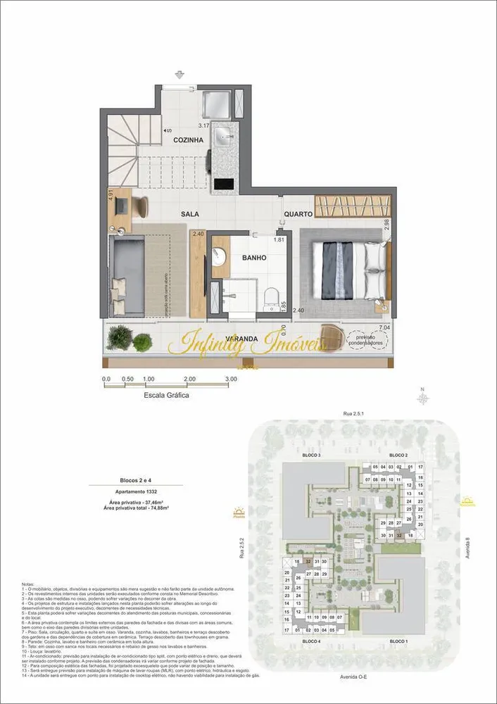 Cobertura, 1 quarto, 67 m² - Foto 49